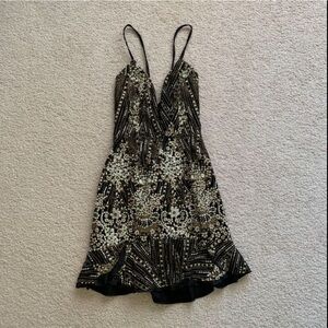 Hello Molly black glittery dress